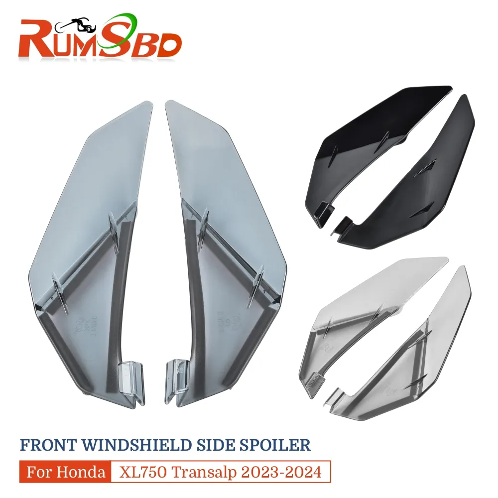 

For Honda XL 750 XL750 Transalp 2023 2024 Motorcycle Front Windshield Windscreen Wind Deflector Spoiler Side Winglets Cover Cowl