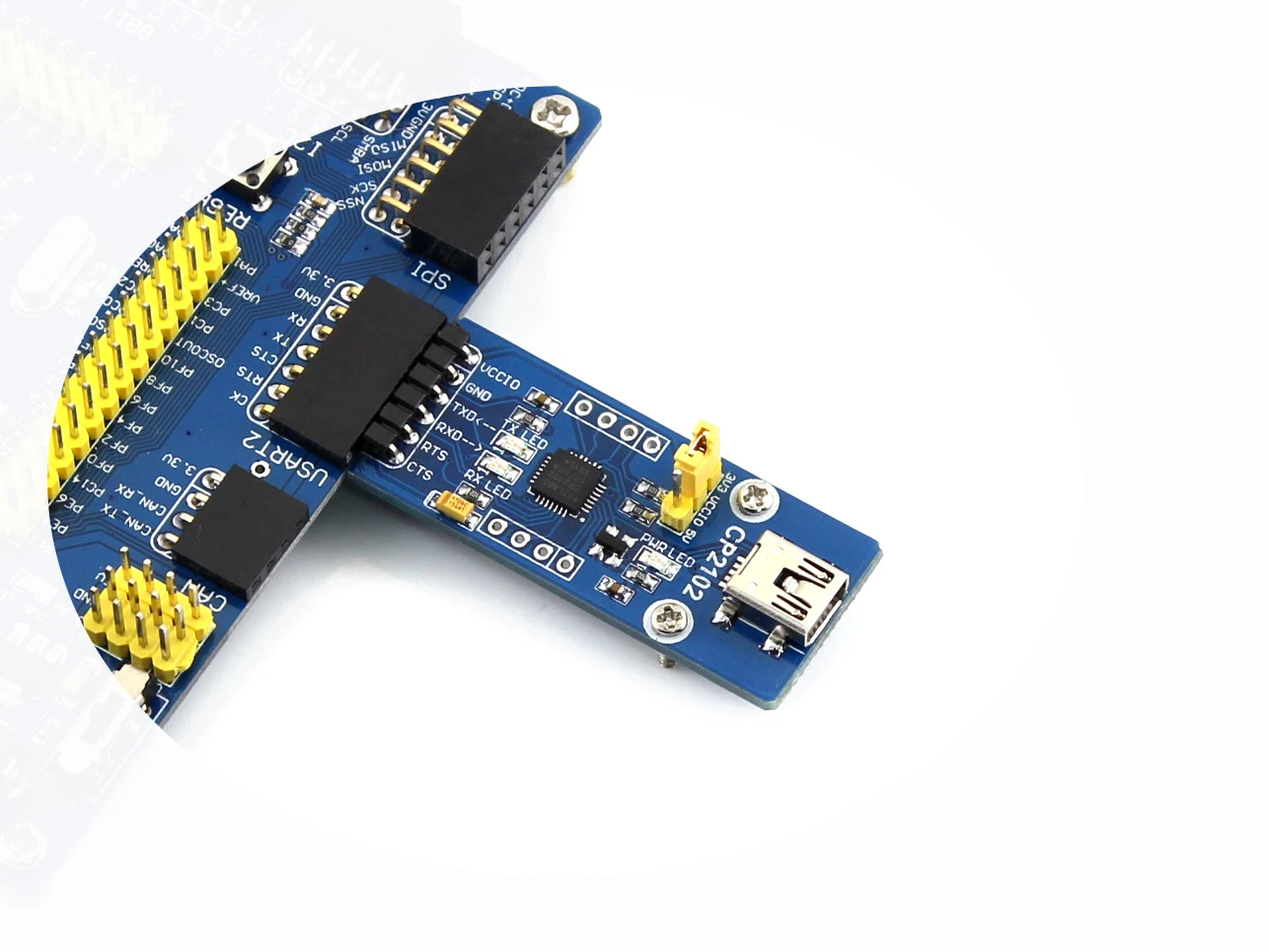 Waveshare CP2102 modul USB ke UART, konektor Mini USB mendukung Mac, Linux, Android, WinCE, Windows 7/8/8.1/10/11