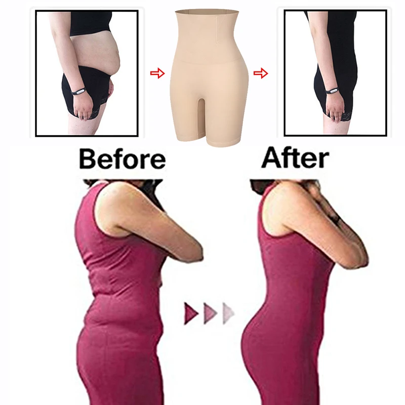 High Waisted Body Shaper Panties Tummy Belly Control Waist Trainer Slimming Control Shapewear Shaping Shorts Underwear