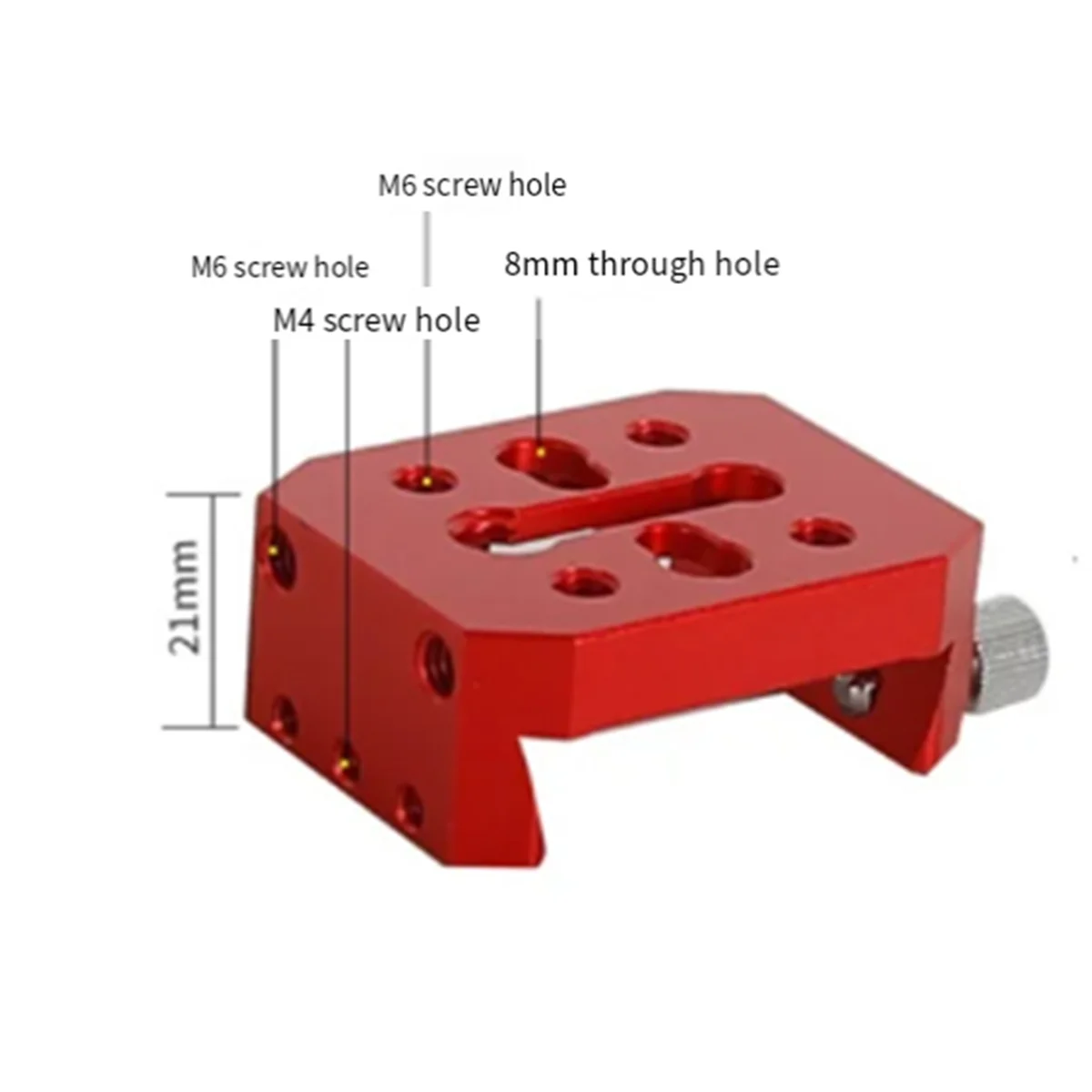 Guide Mirror Dovetail Plate Red Short Board for Cross Dovetail Slot Telescope Accessories Dovetail Mount Vixen(B)