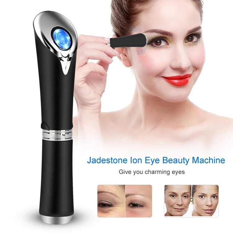 Gezicht Oog Massager Huidverzorging Derma Roller Led Lichttherapie Apparaat Oog Warme Schoonheidsapparatuur