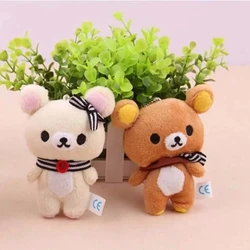 Nuova sciarpa Rilakkuma peluche bambola Kawaii Anime marrone orso Pelcuhe farcito orso giocattoli coppia carina giocattolo ragazza come regali compleanno bambini