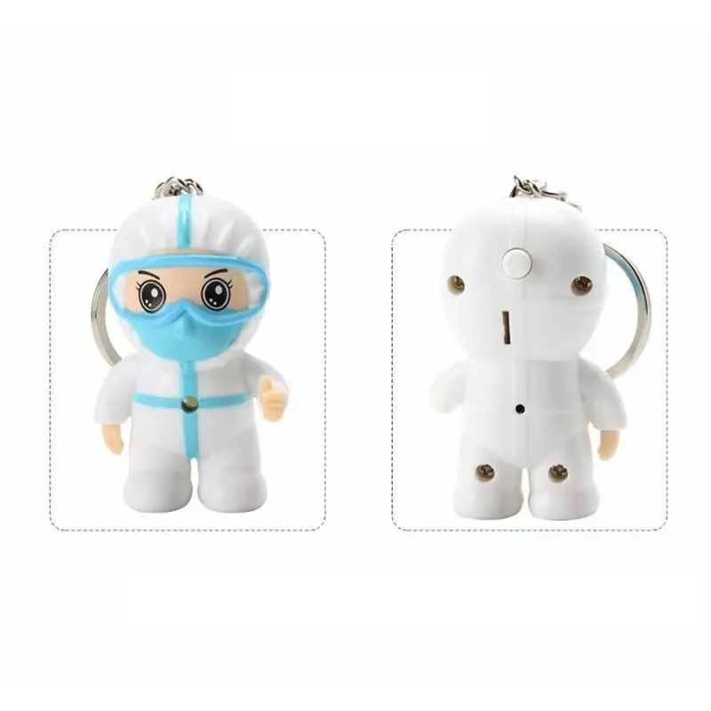 Mini porte-clés de dessin animé, pendentif de sac, ange blanc, souvenir de la journée des infirmières, cadeau de la fête des médecins