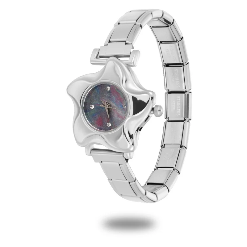 

Модный разъем для часов из нержавеющей стали, подходит для 9 мм, итальянские подвесные звенья, женские квадратные часы, браслет, браслет, сделай сам, ювелирные изделия, подарок