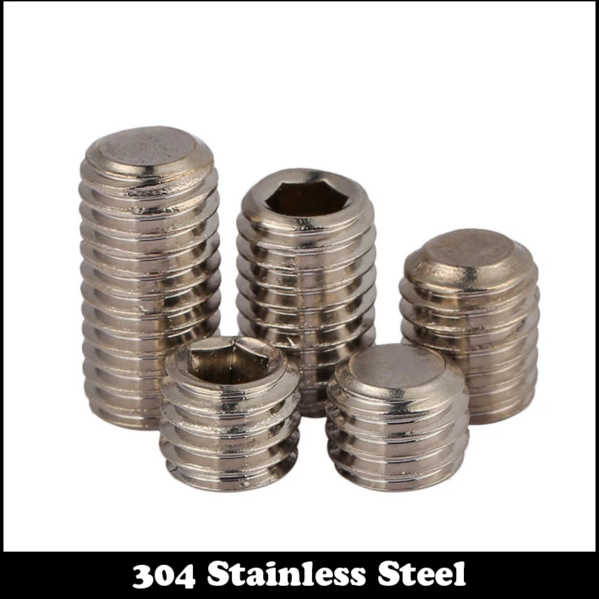 M6 * 5 M6x5 M6 * 6 M6x6 M6 * 8 M6x8 M6 * 10 M6x10 304 нержавеющая сталь 304ss DIN913 внутренняя Шестигранная головка плоский винт