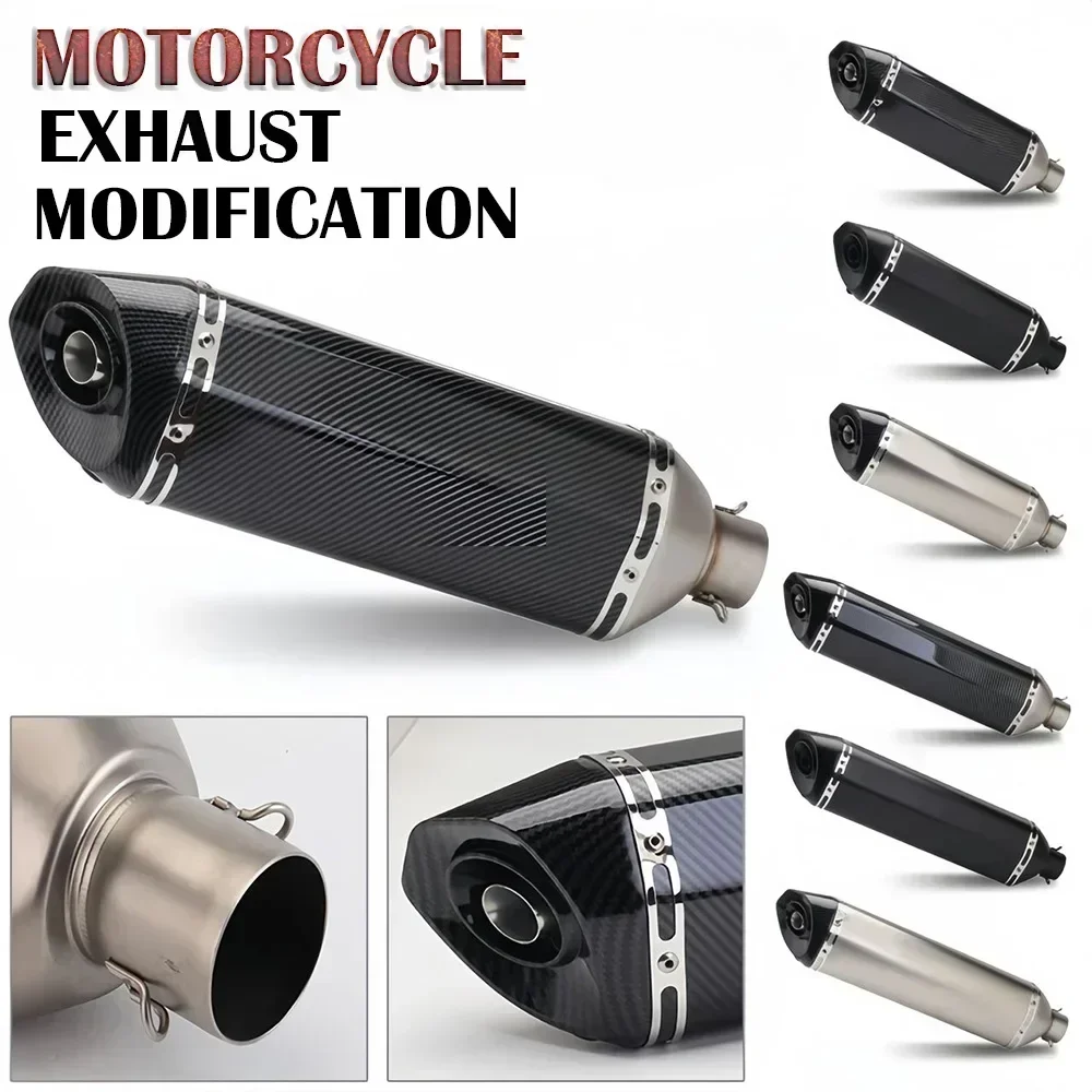 51mm General purpose motorcycle exhaust muffler Racing Escape ak Exhaust motorcycle for Yamaha R6 tmax 500 FZ6 CB400 er6n CB650