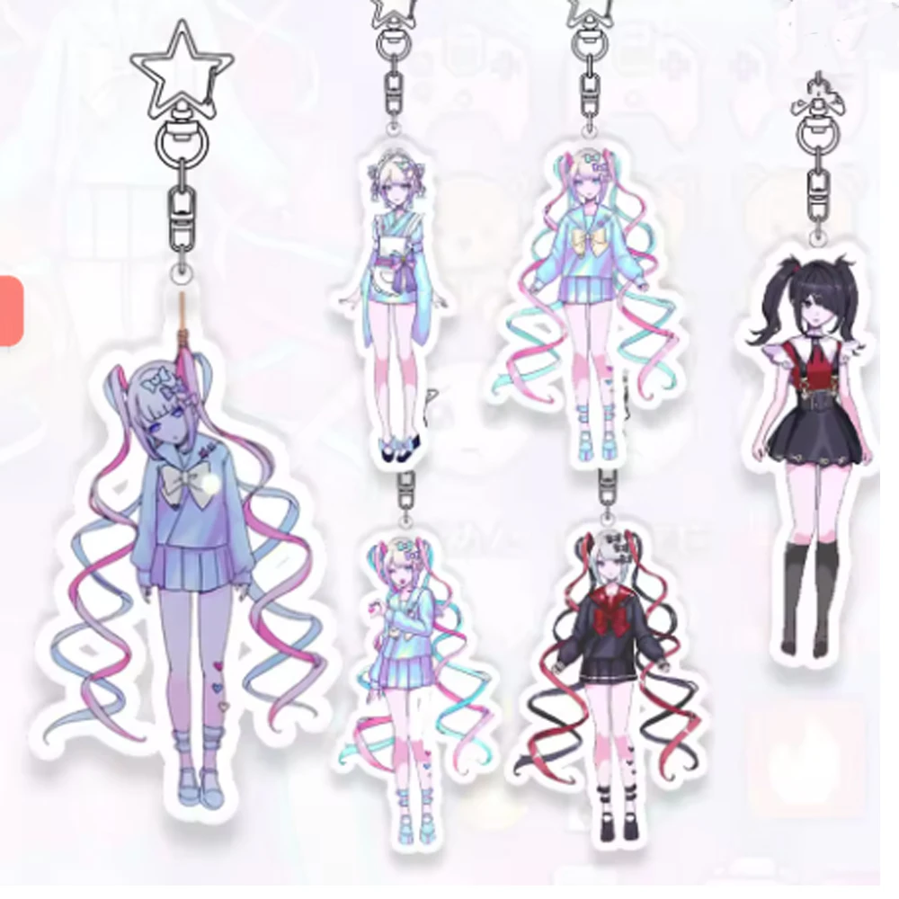 Needy Girl Overdose Acrylic Keychain Transparent Acrylic Decorate Accessories Exquisite Student Anime Cartoon Bag Birthday Gift