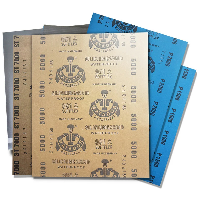 Polishing Sanding Wet/dry Abrasive Sandpaper 60Grit~7000Grit for Furniture Automotive. Craft Finish Polishing Sanding Paper
