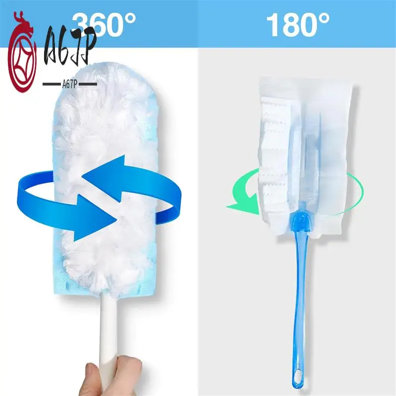 

A67P-12 Duster Refills And 1 Handle, 360 Heavy Duty Duster Refills Multi Surface Dusters For Cleaning Home & Car,For Ceiling