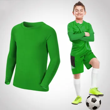 Kids' Long-Sleeve Compression Sports T-Shirt | Athletic Base Layer 3 Kids Children Boy Girl Compression Running Long T Shirt Fitness Sport Basketball Football Gym Sportswear Soccer Clothes 25 3