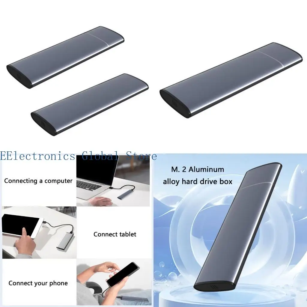 

Портативный корпус 462B M.2 NVMe с поддержкой быстрой передачи данных 10 Гбит/с/5 Гбит/с для путешествий