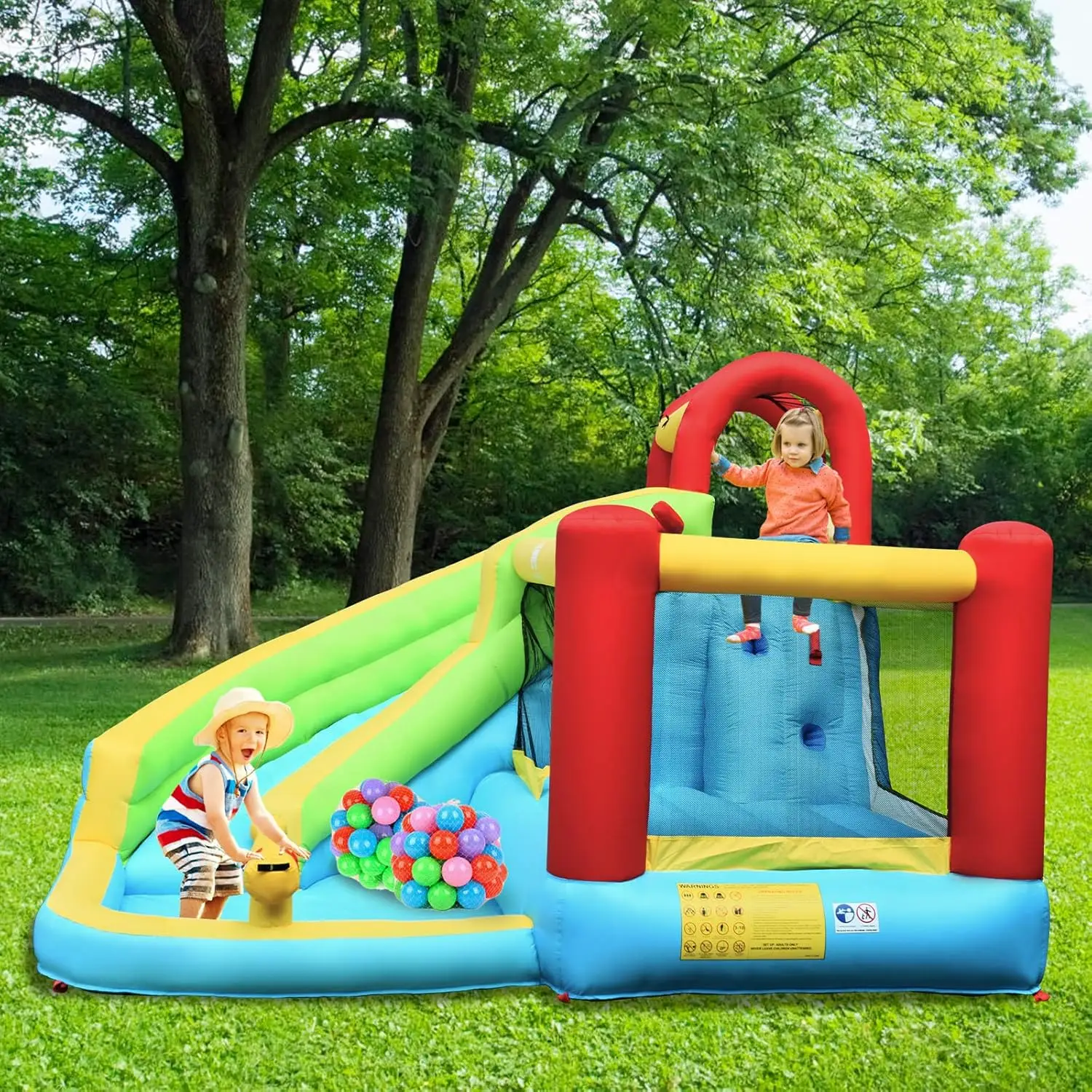 Nadmuchiwana zjeżdżalnia wodna, Bounce House & Park z zjeżdżalnia do basenu, ścianką wspinaczkową, dmuchanymi zjeżdżalniami do wewnątrz na zewnątrz