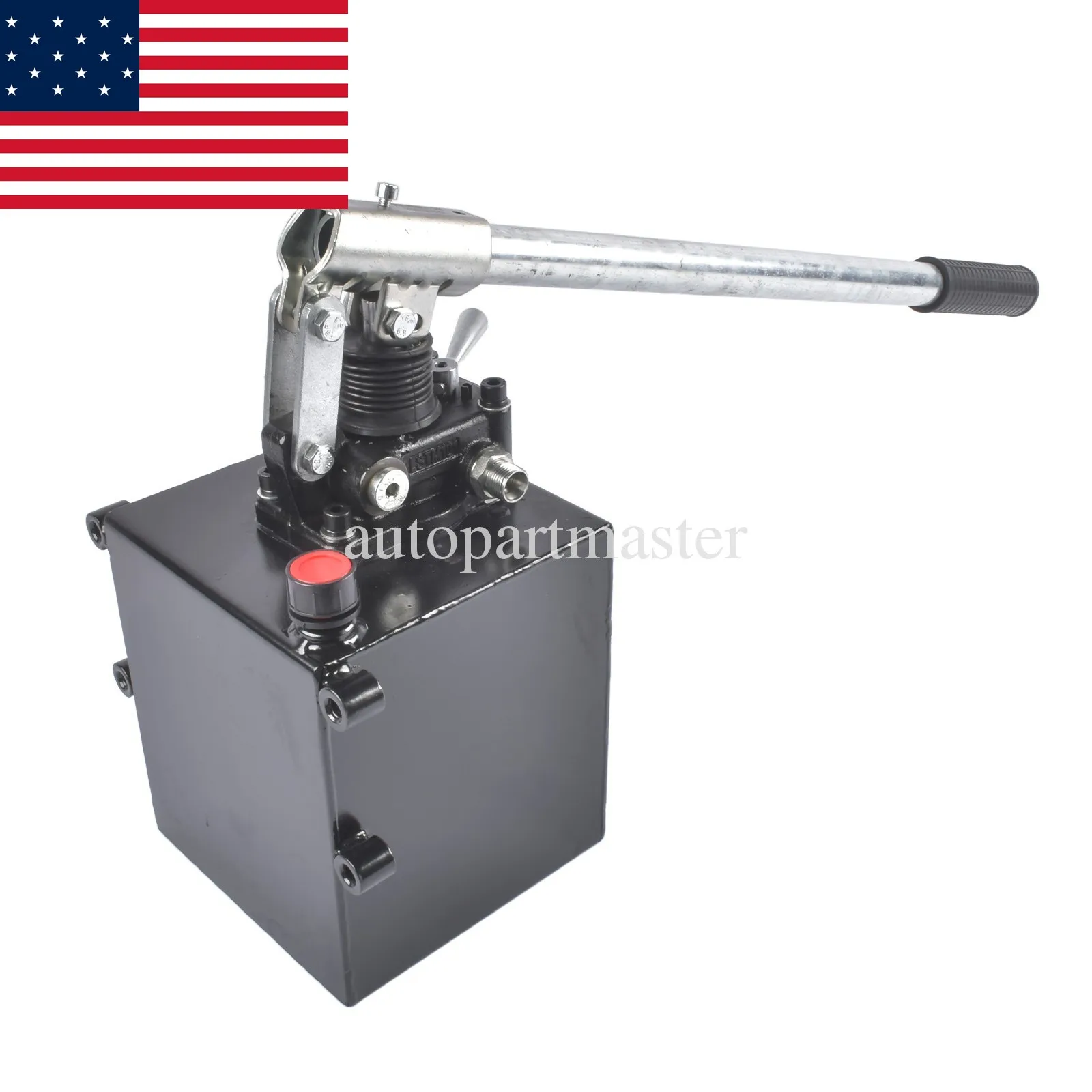 AP03 2.7 CID Double Acting Hydraulic Hand Pump & 5 QTs Tank with Changeover Valve NEW