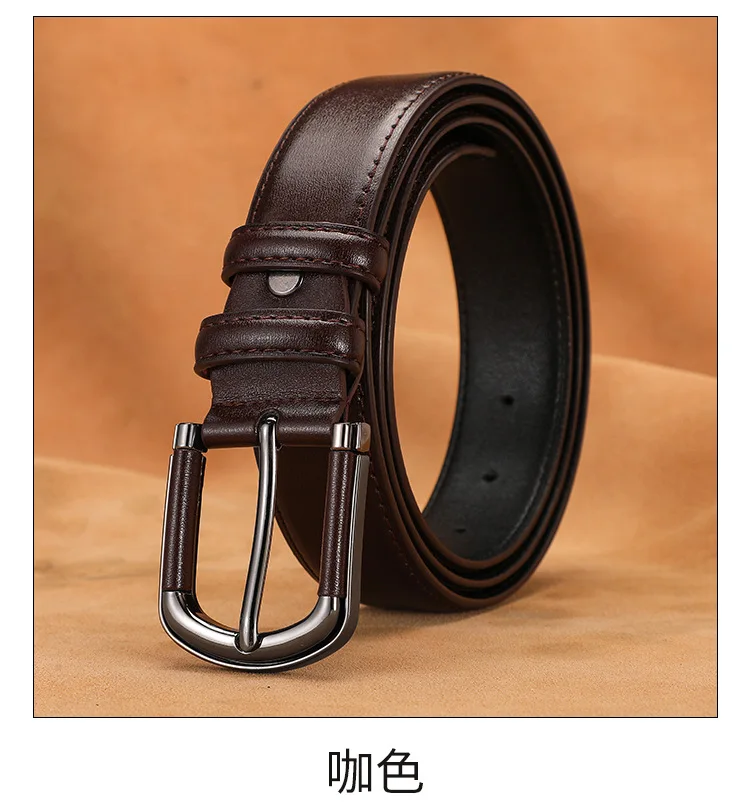 حزام بسيط متعدد الاستخدامات بإبزيم طائر صغير من الجلد الطبيعي للسيدات مع زخرفة ابتلاع للنساء