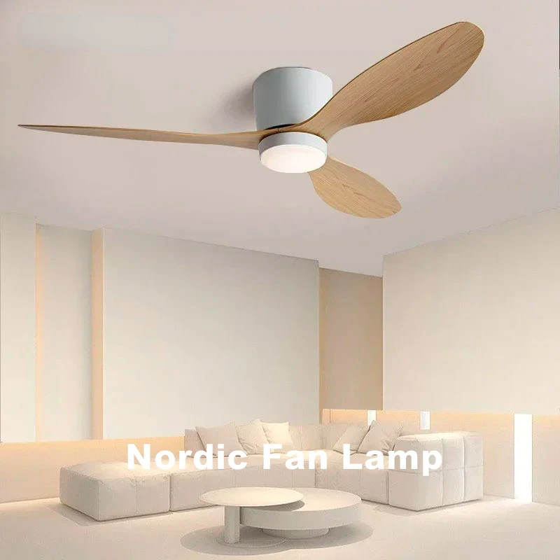 Imagem -04 - Nordic Led Teto Fan Light Controle Remoto Lâmpadas Pendentes Iluminação para Sala de Estar Restaurante Quarto Estudo Home Decor 42 52