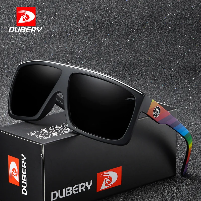 

DUBERY Luxury Brand Polarized Men's Sunglasses Driving Sun Glasses for Men Square Summer Mirror Fashion Outdoor Goggles UV400