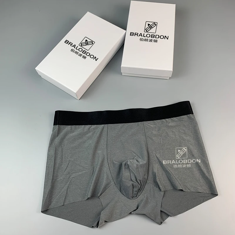 BRALOBDON men's underwear lightweight breathable silky seamless cut wearing no bondage feel soft skin touch L-XXXL
