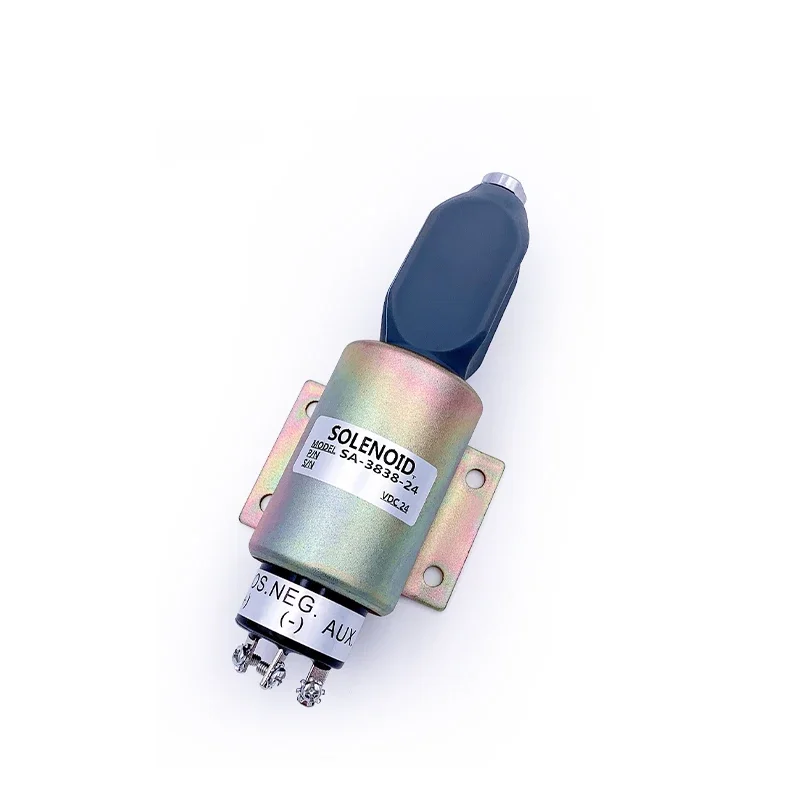 12 Volts Engine Fuel Shut Off SA3838-24V Pull Push Vehicle Tools Solenoid SA-3838-12 12V DC Stop Solenoid Valve 24V