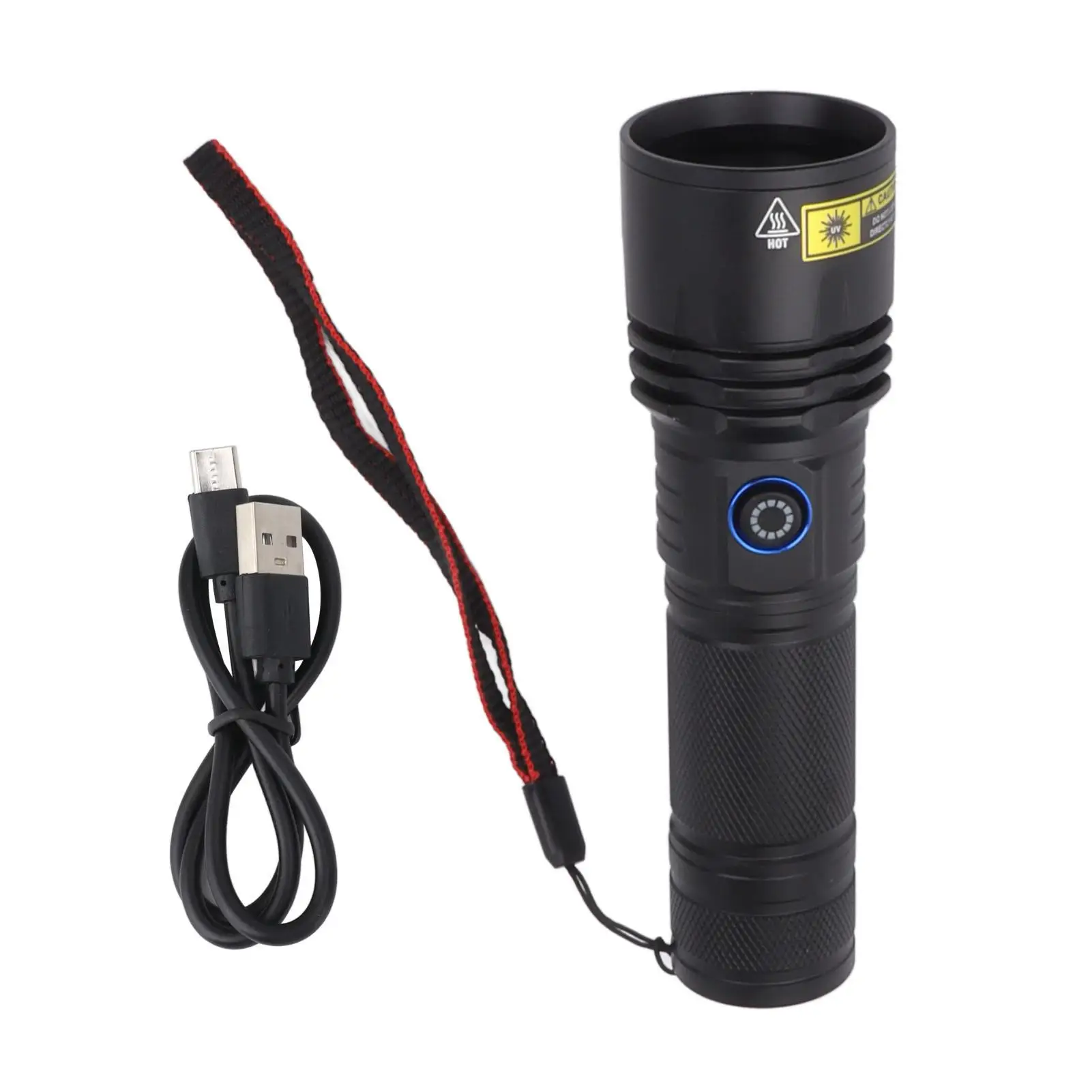 

SV50 20W Blacklight Flashlight - 365nm UV Rechargeable Type-C for Detecting Forged Documents & for seepage