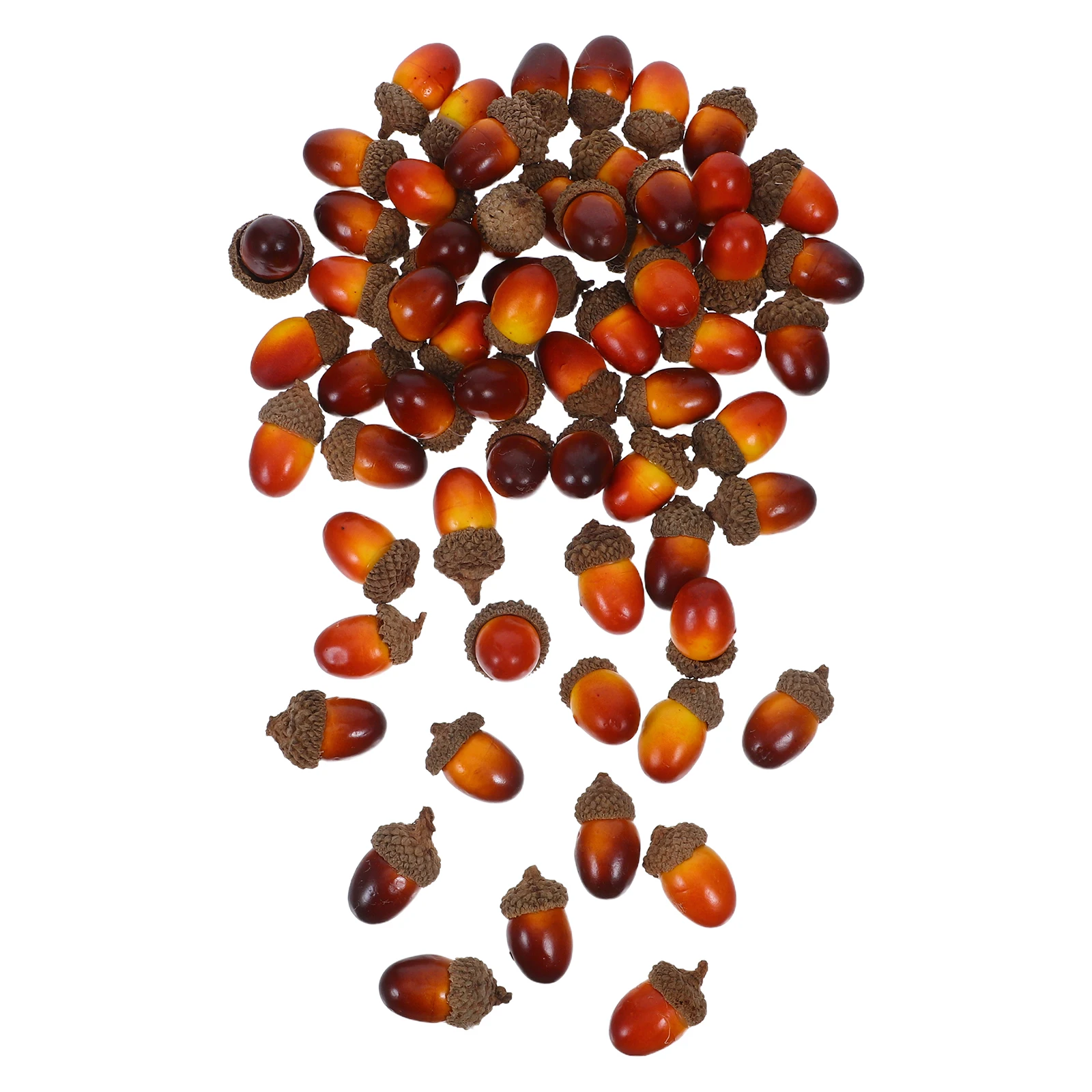 

60pcs Simulation Acorns Realistic Foam Artificial Nut Decorations Fall Vase Filler Home Party Diy Crafts Bowl Fillers Decorative