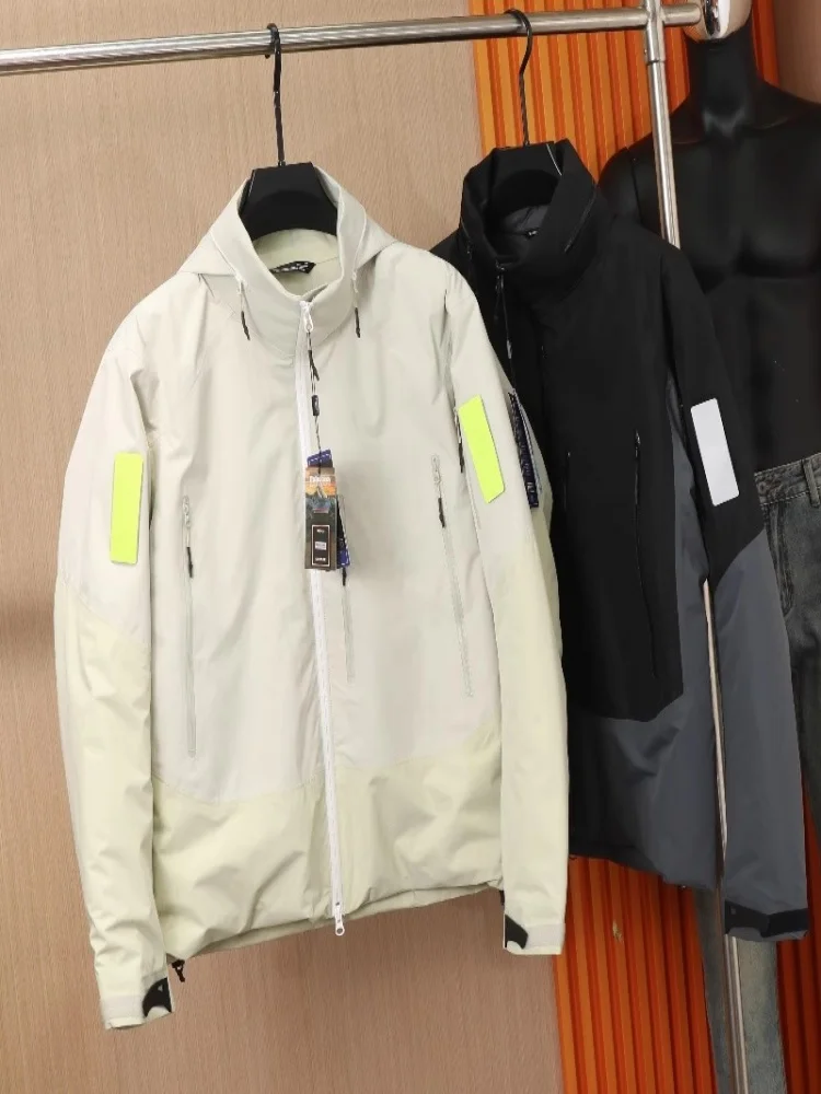 

Men's Cotton Jaet Outdoor Winter Warmth Windproof Water-resistant Hooded Sport Coat Couple Sle Stand Fit Faion Urban