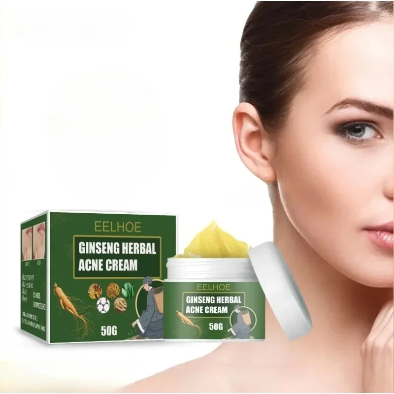 Herbal Cleansing Cream Lightens Face Skin Water-Oil Balance Cleaning Moisturizing Brighten Skin Care Hydrating Face Cream 50G