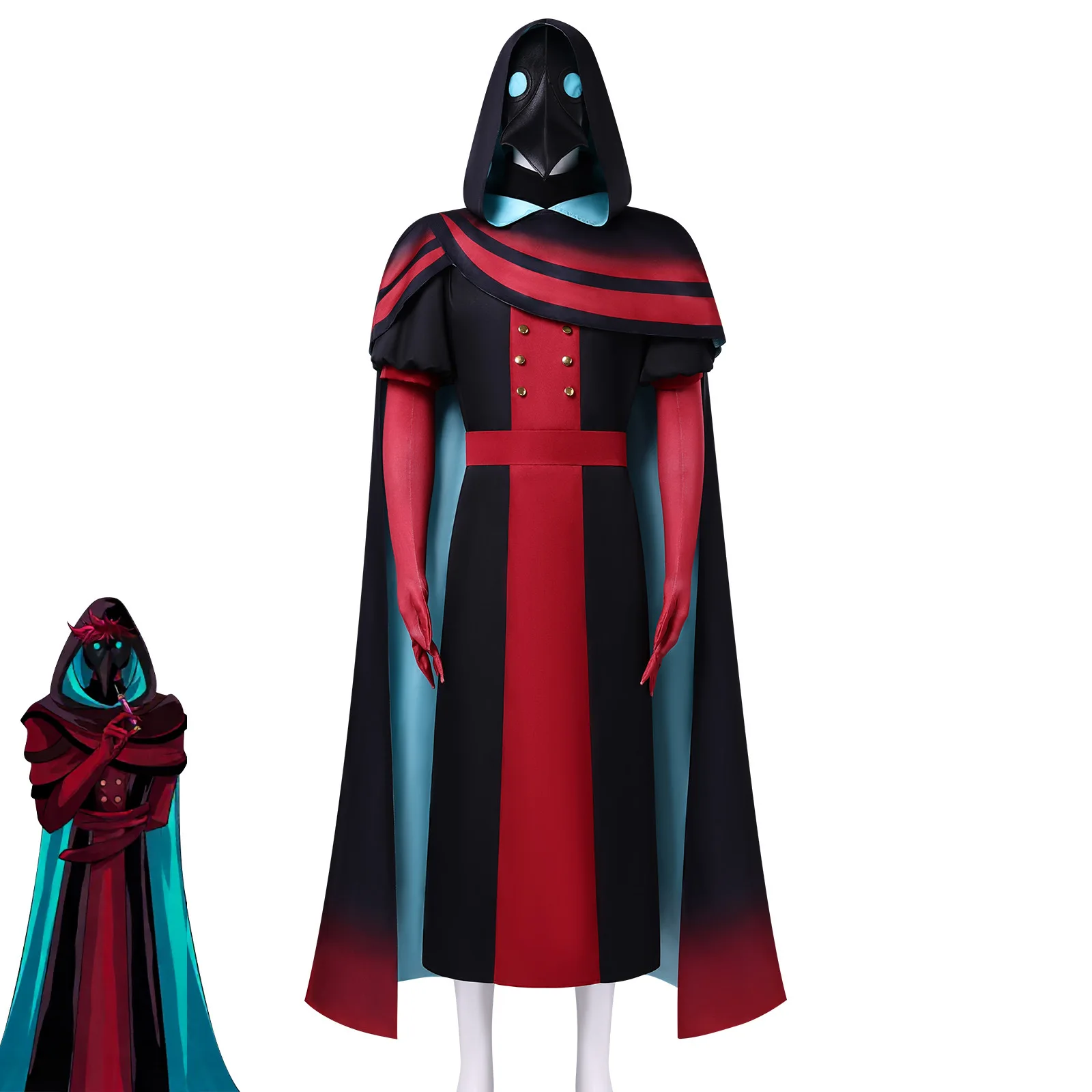 Doctor Big Brother Game Freak Circus Cosplay Costumes Men Joker Mask Clown Uniform Halloween Carnival Role Play Party Outfit