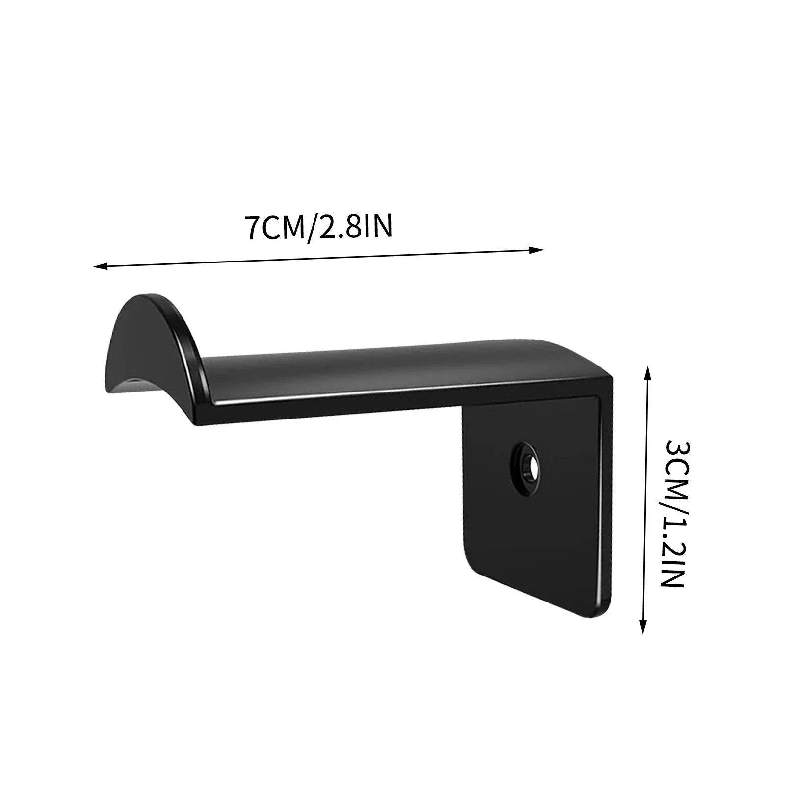  8 Pack Metal Hat Hooks Wall Mounted Hook Cap Holder Multipropose Storage Organizer Rack Home Room Storage Tools view 3