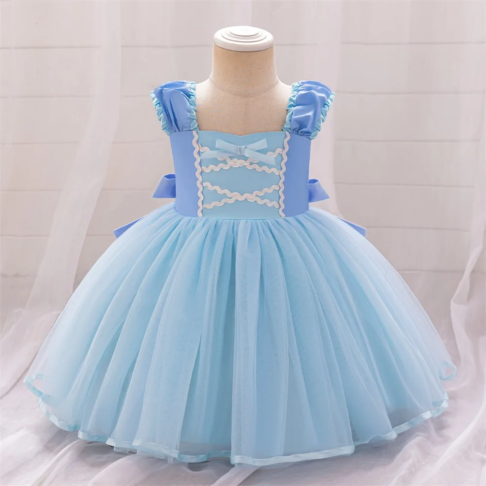 

Kids Girl Clothes Party Dresses For Girl Sleeveless Newborn Infants Elegant Princess Dressss Birthdays Catwalk Puffy Evening Dre