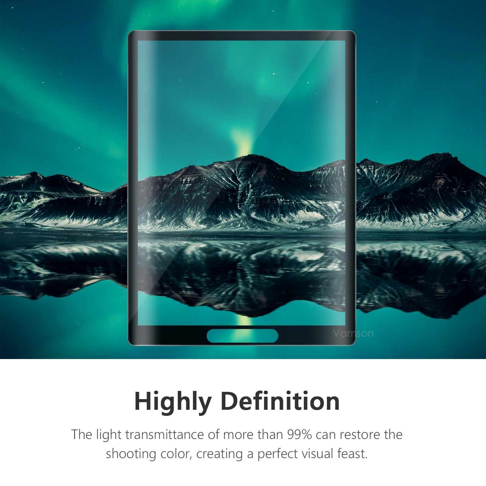 Vamson Insta360 X3 강화 유리 필름, 3D 곡선 화면 보호기, 스크래치 방지 HD Insta360 액션 카메라 액세서리, VP725