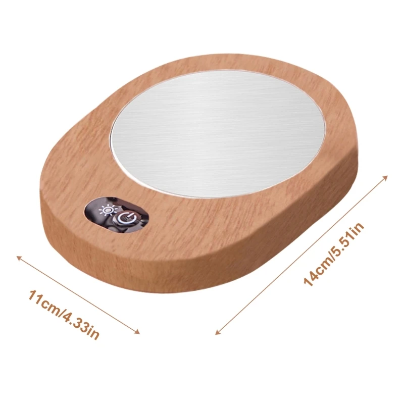 Electric Heating Coasters Adjustable Temperature Cup Pad Electric Cup Warmer Electric Heating Cup Pad Plastic Texture