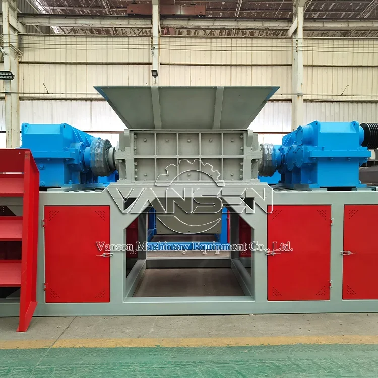 double shaft hard all plastic shredder recycling machine for waste treatment medical