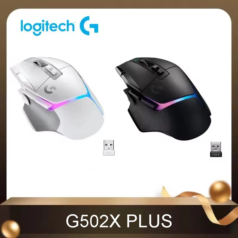 Беспроводная игровая мышь Logitech G502 X PLUS LIGHTSPEED G502X LIGHTSPEED 25K Hero, игровая мышь с оптическим датчиком для программирования, новинка