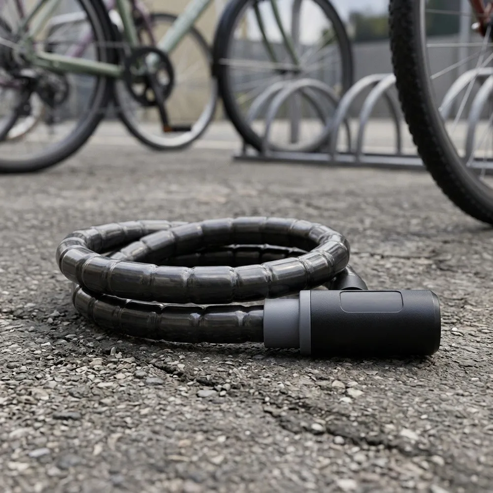 1pc Bicycle Cable Lock Anti-Theft Steel Wire Lock With M 2 Keys For Mountain Bike Scooter Bicycle Accessories Outdoor Use