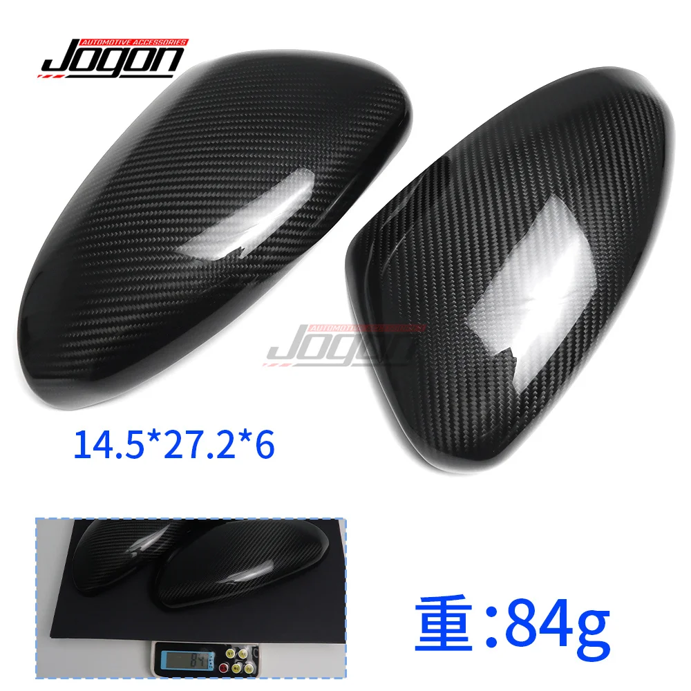 2pcs Dry Carbon Fiber Car Side Wing Rearview Mirror Stick On Caps Cover Trim For Subaru BRZ Limited Sport-tech 2022 2023 2024