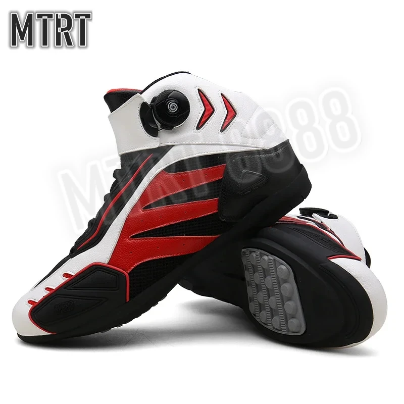 Soft Motorcycle Boots PRO Boot Biker Waterproof SPEED Motorboats Men Motocross Boots Non-slip Motorcycle Shoes