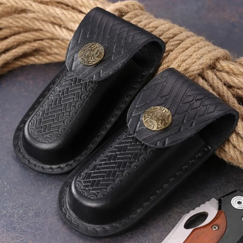 High Quality Black Waist Knife Scabbard Foldable 4 Styles Case Holder Flashlight Belt Loop Outdoor Tool