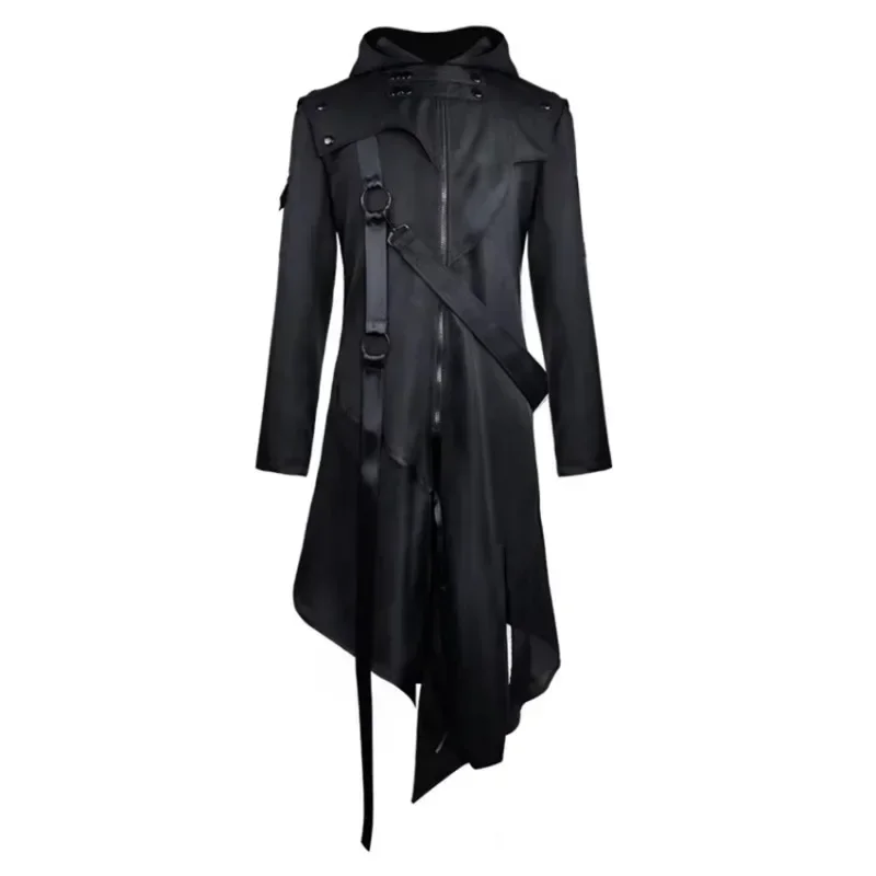 

Veste à capuche gothique à manches longues pour hommes, olympiques de cosplay d'Halloween, винтажный костюм, nouveau document pur