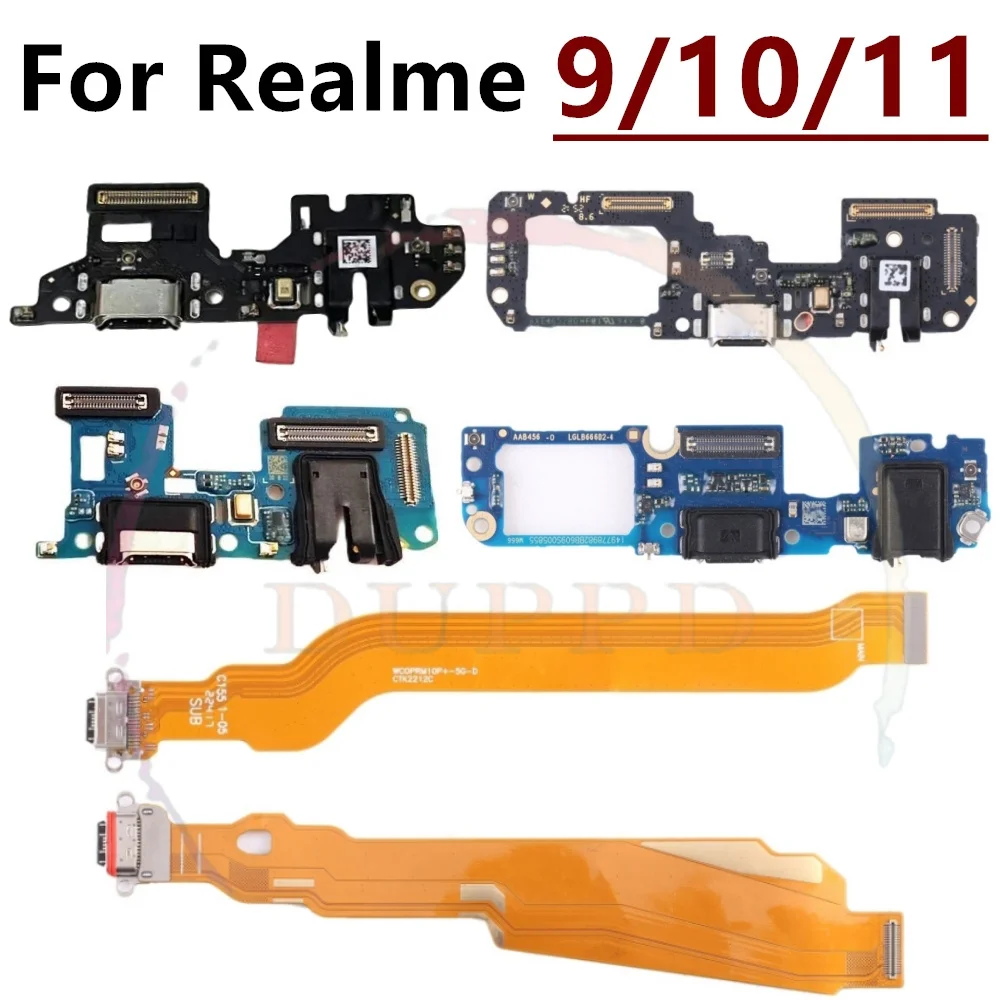 Power Charger Dock USB Charging Port Plug Board Flex Cable Original For OPPO Realme 9 9i 10 11 Pro+Plus 5G 9Pro 10Pro 11Pro