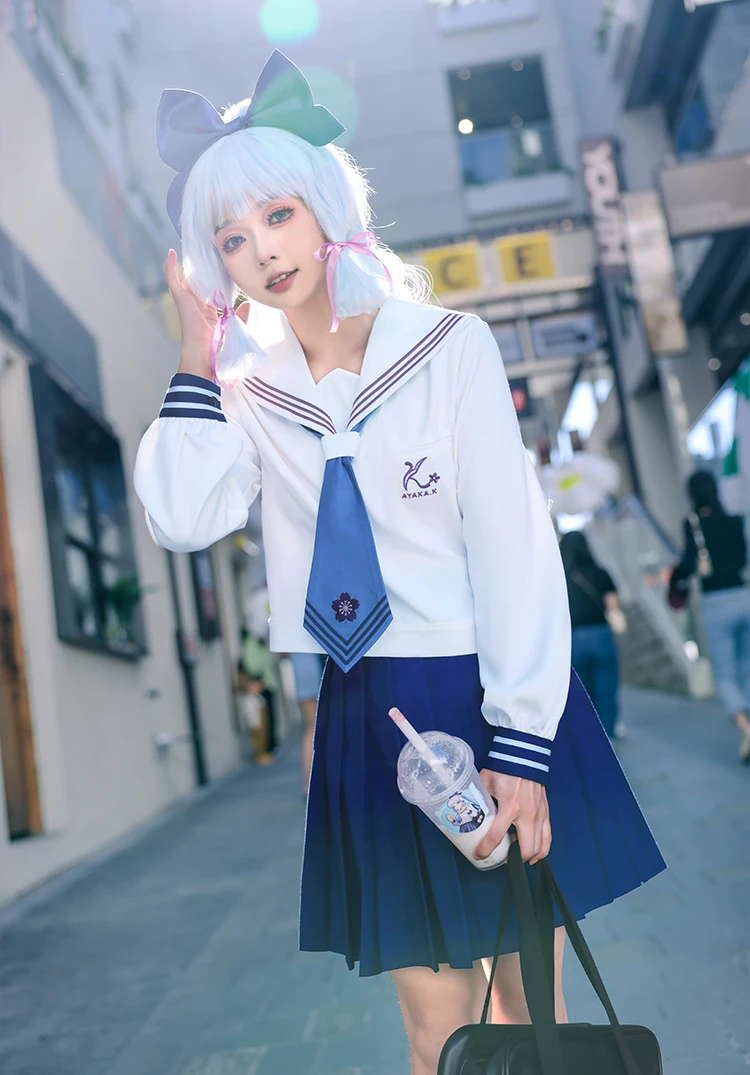 Nuevo disfraz de Cosplay Kamisato Ayaka, Halloween, Navidad, fiesta de juegos de rol, nuevos productos en stock Mooyiyi Cos 2025 Genshin Impact