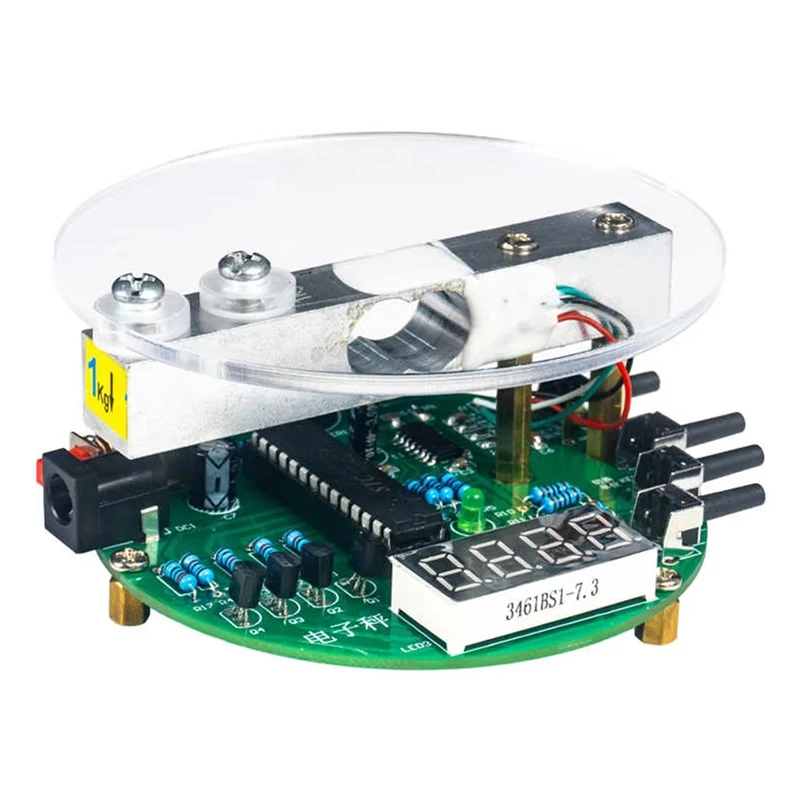 Electronic Scale DIY Kit,51 Microcontroller Soldering Practice Kit With Digital Tube Display HX711 Chip 5V