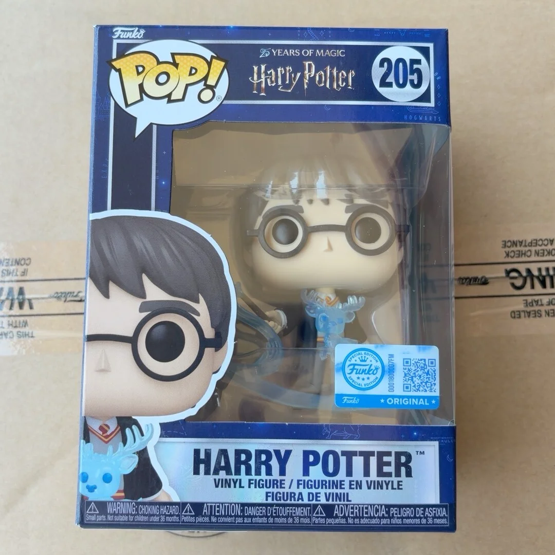 Figura de Vinilo Funko Pop de Harry Potter con Patronus, Número 205, Oficialmente Licenciada, 3.6 Pulgadas, Coleccionable, Decoración de Escritorio, en Caja, para Regalo