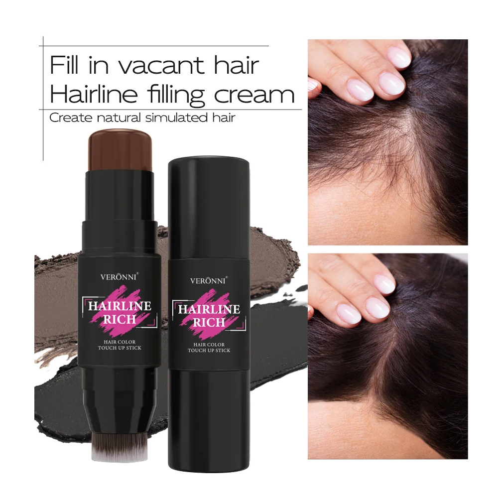 Hairline stick filling stick forehead bangs color modification hair shadow repair stick suitable for men and women, waterproof