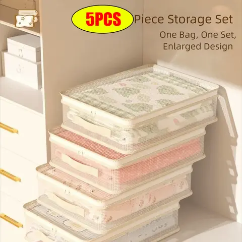New Large Capacity Moving Packing Bag Waterproof Dust-proof Storage Bag Moisture-proof PVC Quilt Wardrobe Organizer Hair Styling