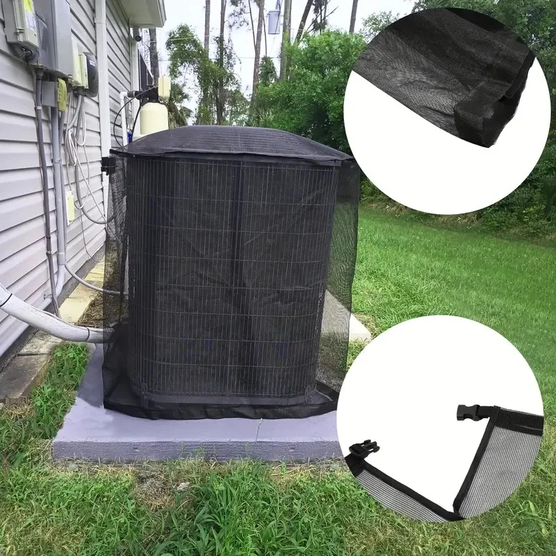 غطاء حماية لتكييف الهواء المركزي - واقي وحدة التيار المتردد الخارجية، مدافع قابل للتعديل ضد الأوراق والأغصان والحطام #5
