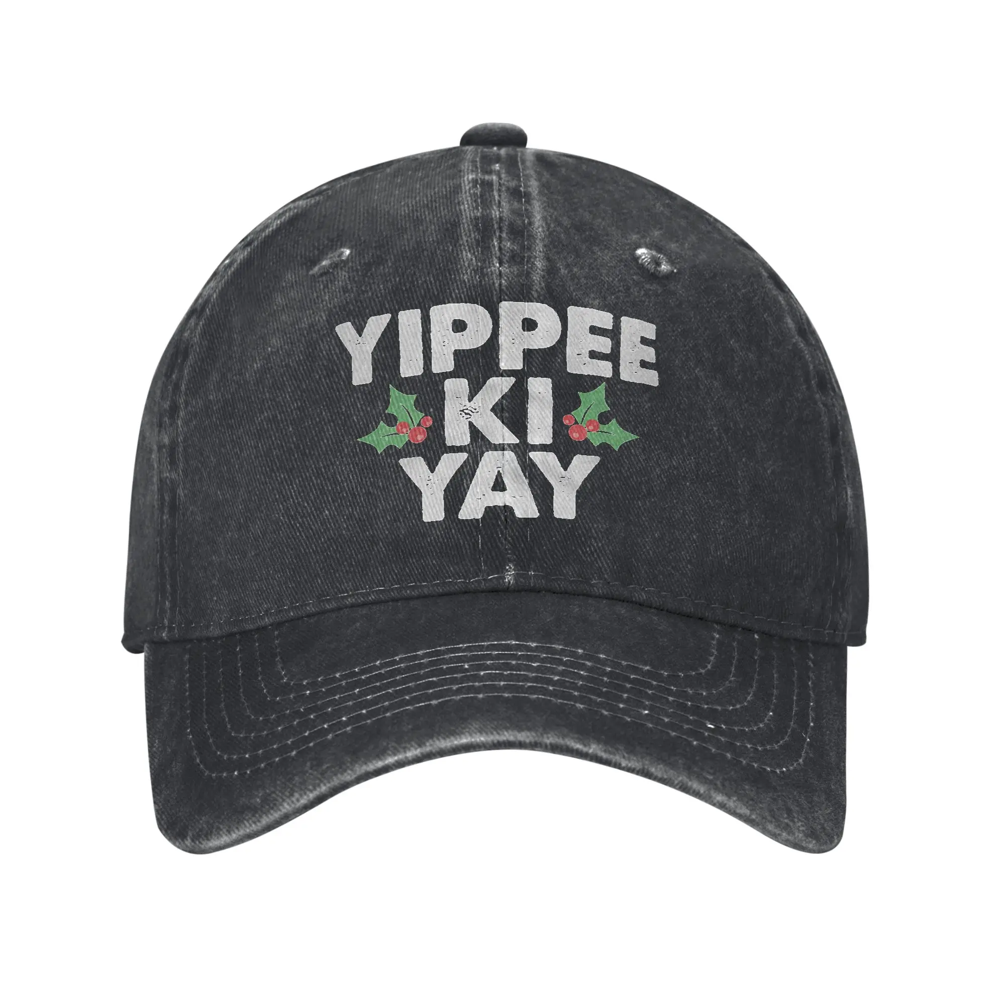 Vintage Die Hard John McClane Yippee Ki Yay Baseball Cap Unisex Distressed Washed Headwear Christmas Outdoor Adjustable Fit Hats