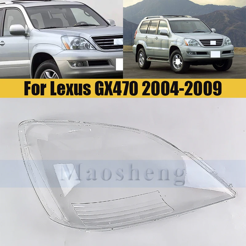 

Front Bumper Headlamp Lens Cover For Lexus GX470 2004-2009 Headlight Glass Shell Lamp Shade Transparent Lens Cover
