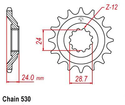 530 Chain 17T Motorcycle Front Sprocket pinion For Kawasaki ZX1100 ZX-11 Ninja1000 1990-1993 ZZ-R1100 ZZR1100 1990-1992