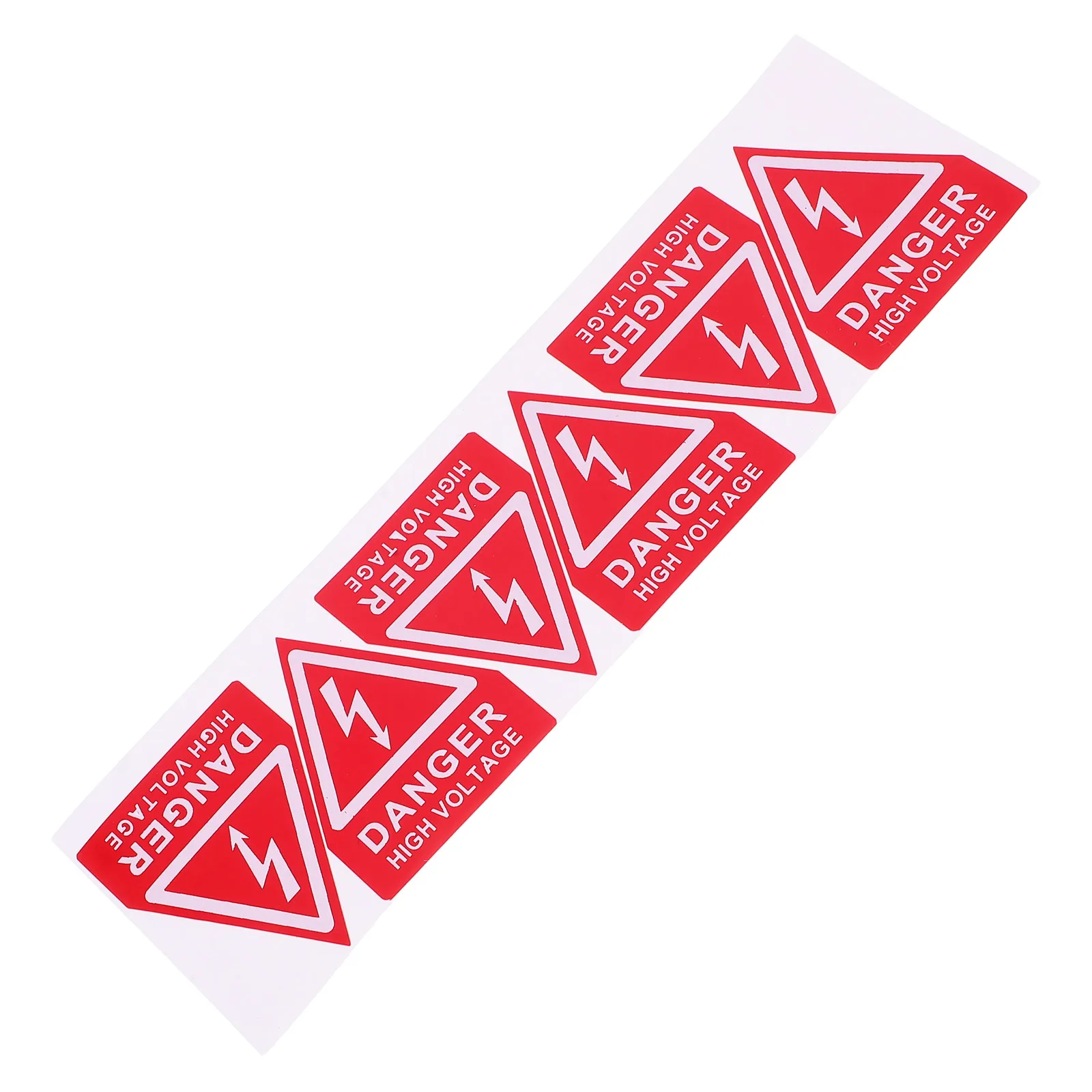 

6pcs High Voltage Danger Signs Warning Labels Stickers Self Adhesive Red Safety Equipment Electrical Panel Marks Tools Parts