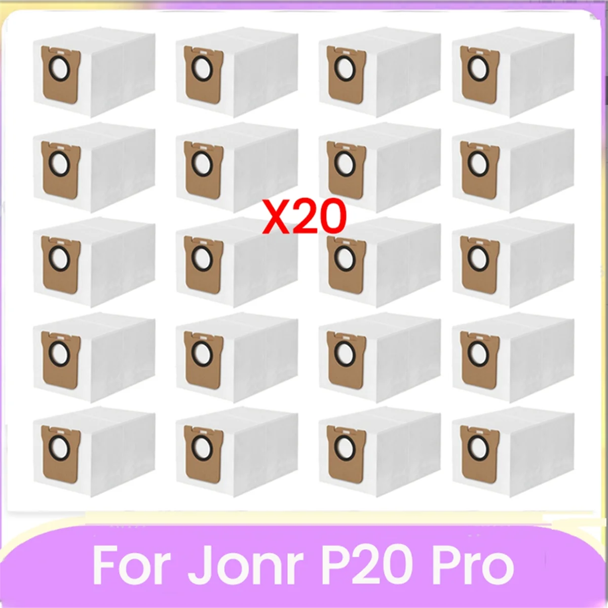 P20 PRO 로봇 진공 청소기 부품 용 FZFZ 교체 먼지 봉투 부직포 먼지 수집 가방 20PCS